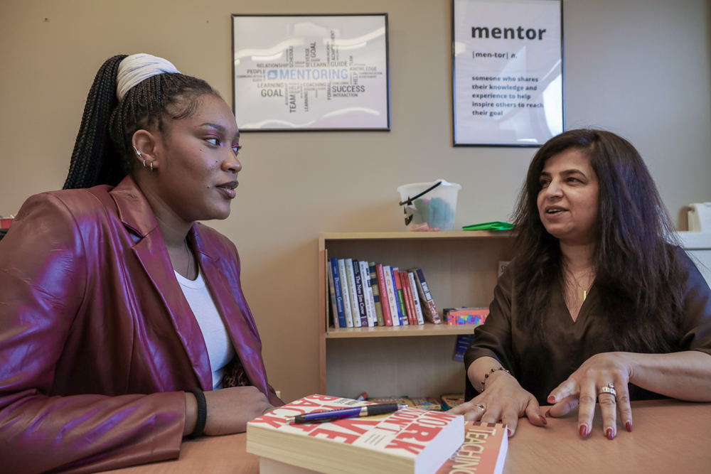 image of mentor and student.