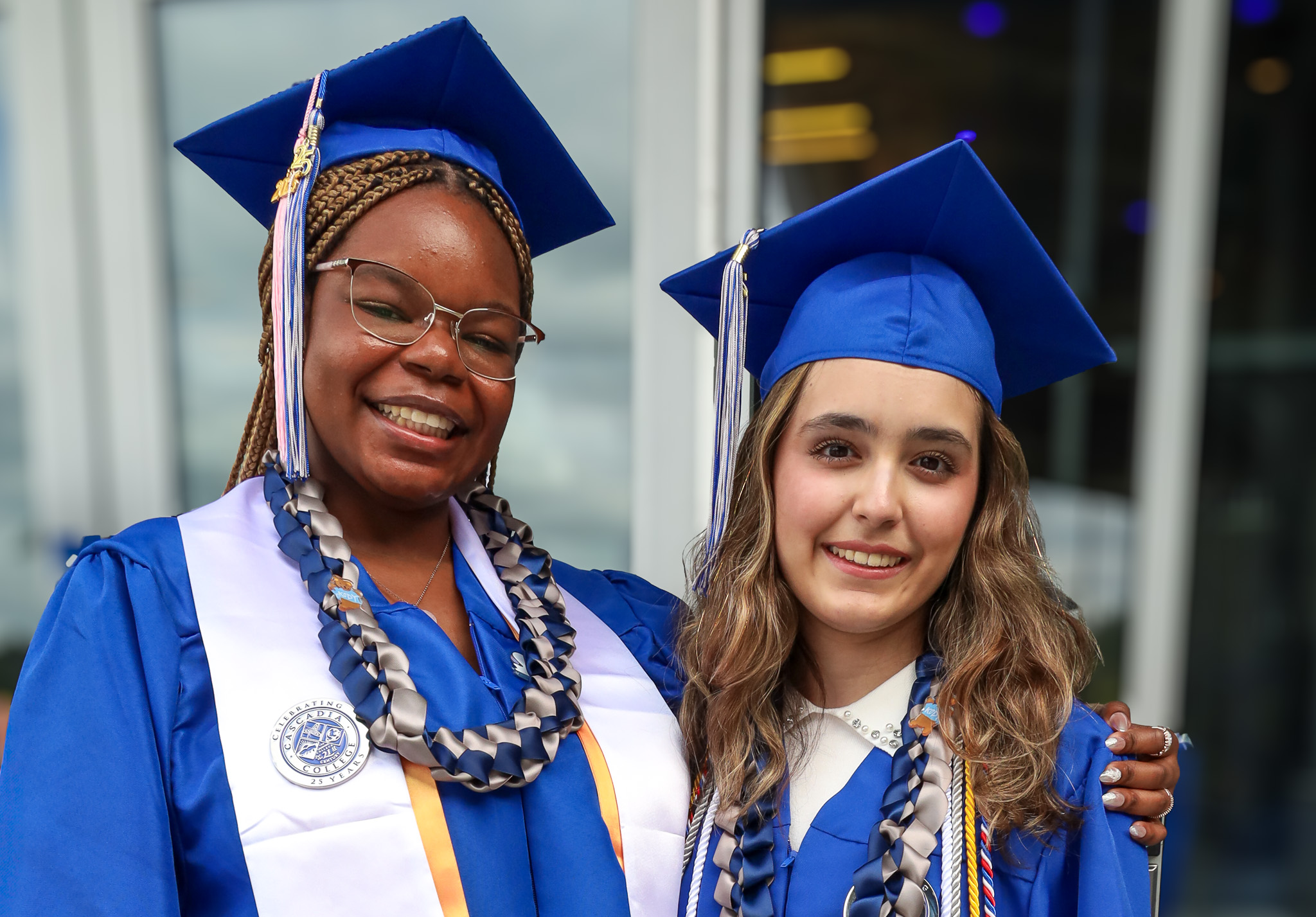 Graduate smiling