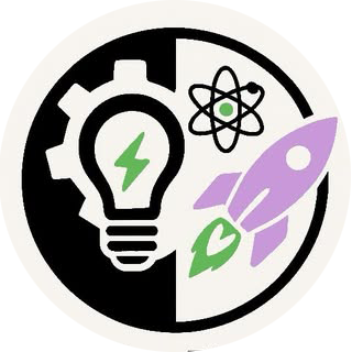 Programmer's Club logo - light blub with a lightning bolt, gear, atom, and rocket ship icons in a badge.