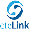 two interlocking swirls with the text "ctcLink"