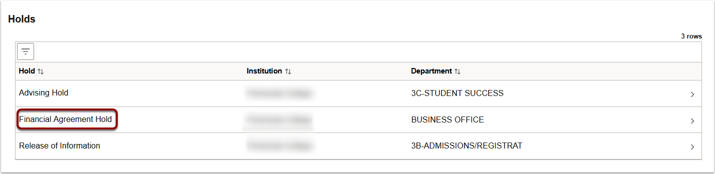 ctcLink holds screen