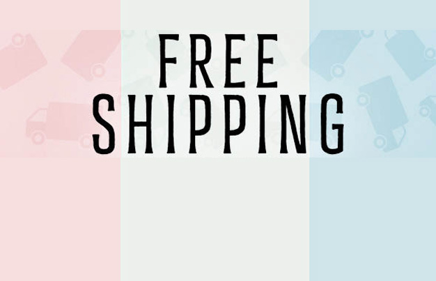 Online Store Promo truck graphic pattern background with text, 'free shipping