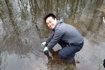 BASSP student in wetland
