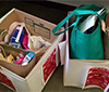 image of sacks full of hygiene kits