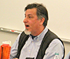 Northwest poet reading  poetry to class