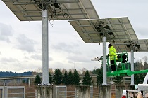 solar panels on campus