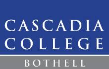 Cascadia College Bothell logo Cascadia logo blue on white background